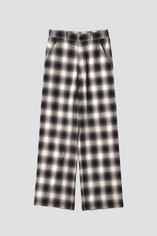 OMBRE CHECK EASY TROUSERS ‐Cotton / Yak‐