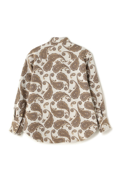SMILE POCKET WESTERN SHIRTS ‐Paisley jacquard‐
