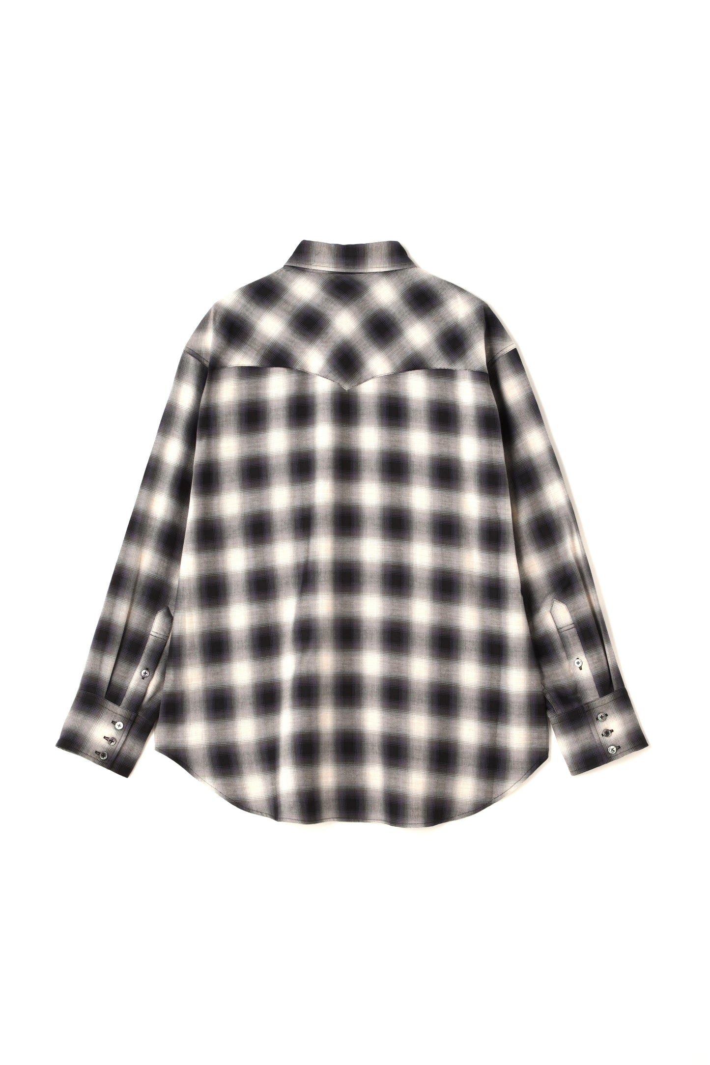 OMBRE CHECK WESTERN SHIRTS ‐Cotton / Yak‐