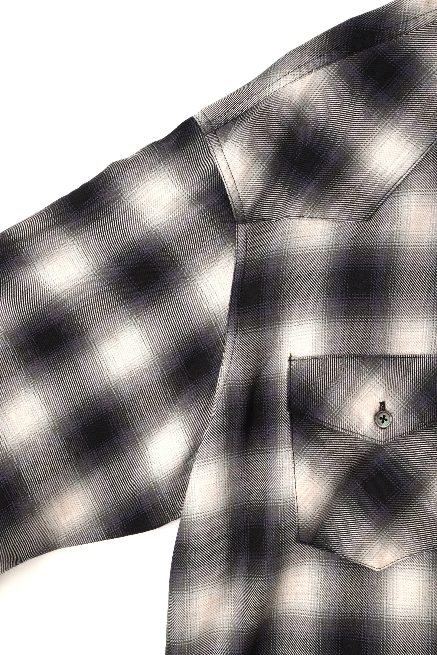 OMBRE CHECK WESTERN SHIRTS ‐Cotton / Yak‐