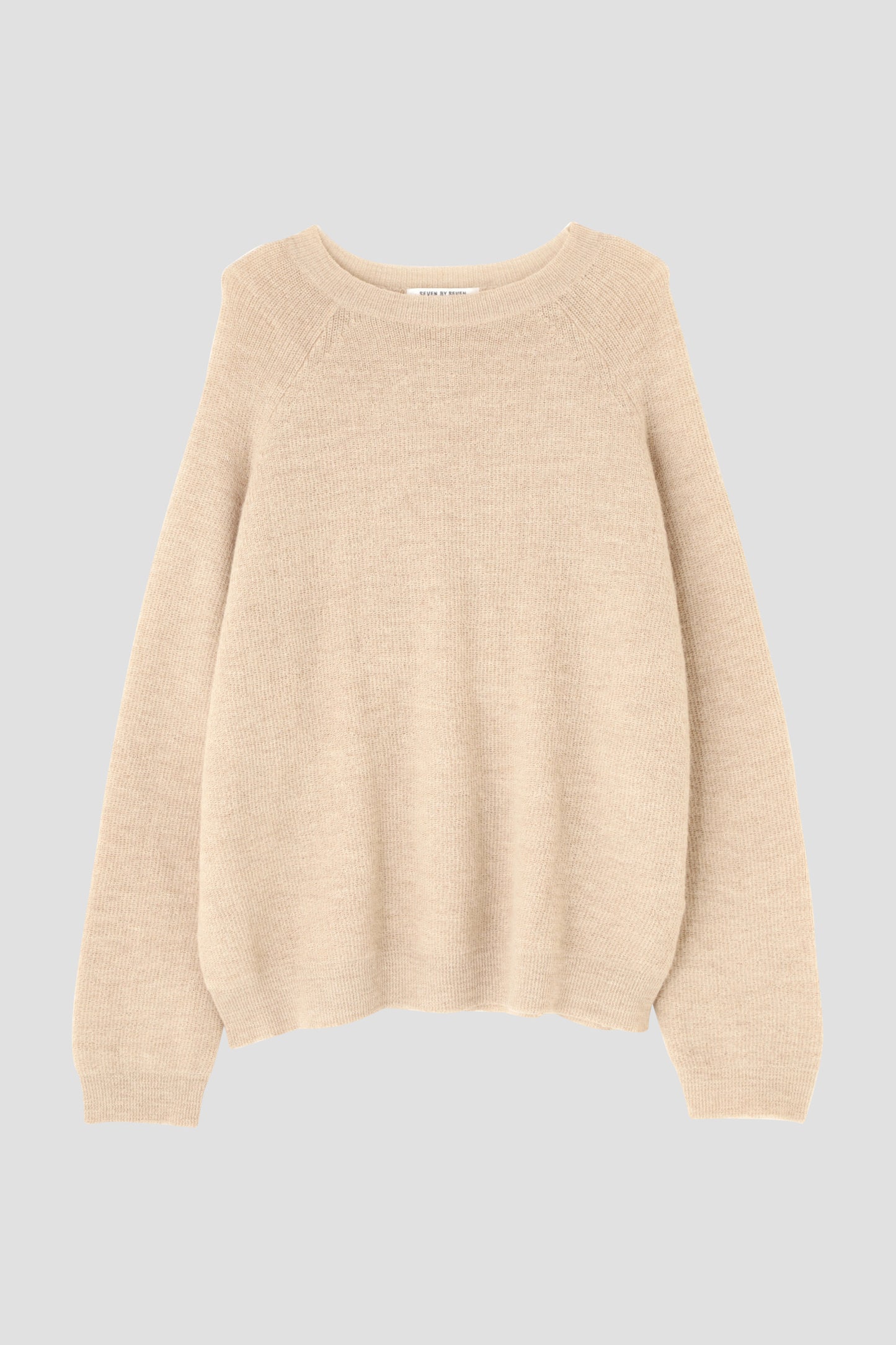 CREW NECK SWEATER ‐Fine alpaca‐