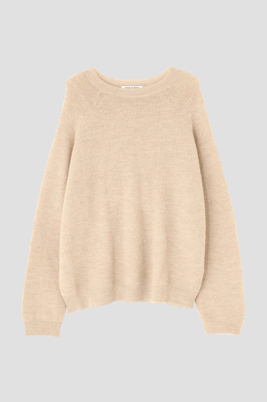 CREW NECK SWEATER ‐Fine alpaca‐