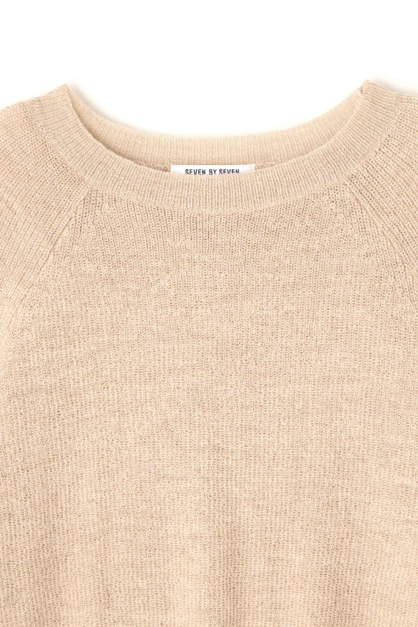 CREW NECK SWEATER ‐Fine alpaca‐ | SEVEN BY SEVEN