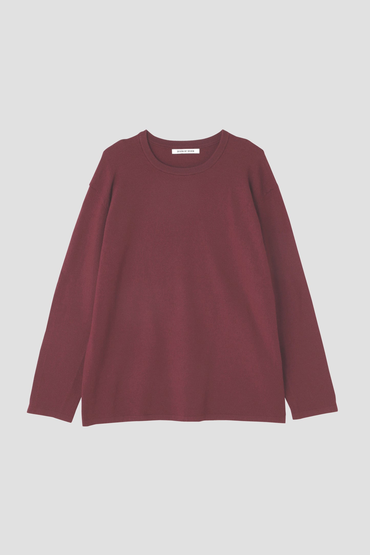 LONG SLEEVE KNIT TEE ‐Fullling wool‐