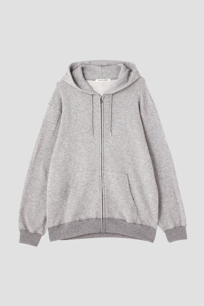 FULL ZIP HOODIE ‐Cotton/Wool‐