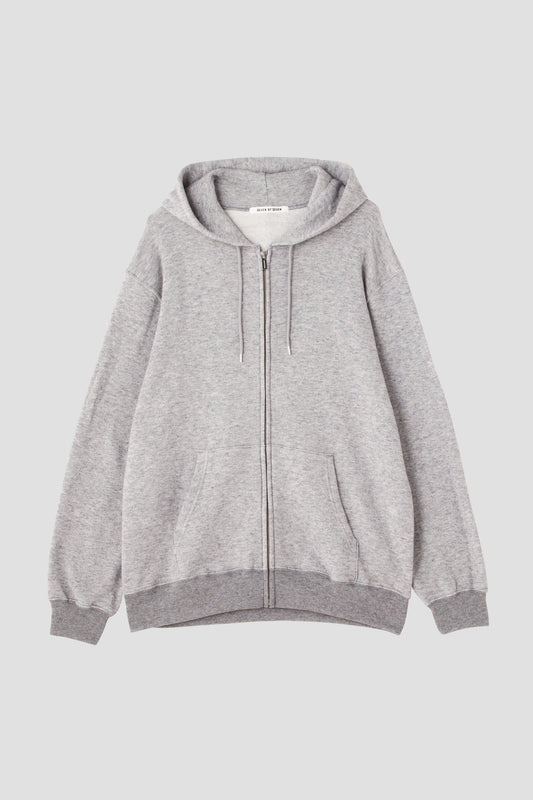 FULL ZIP HOODIE ‐Cotton / Wool‐