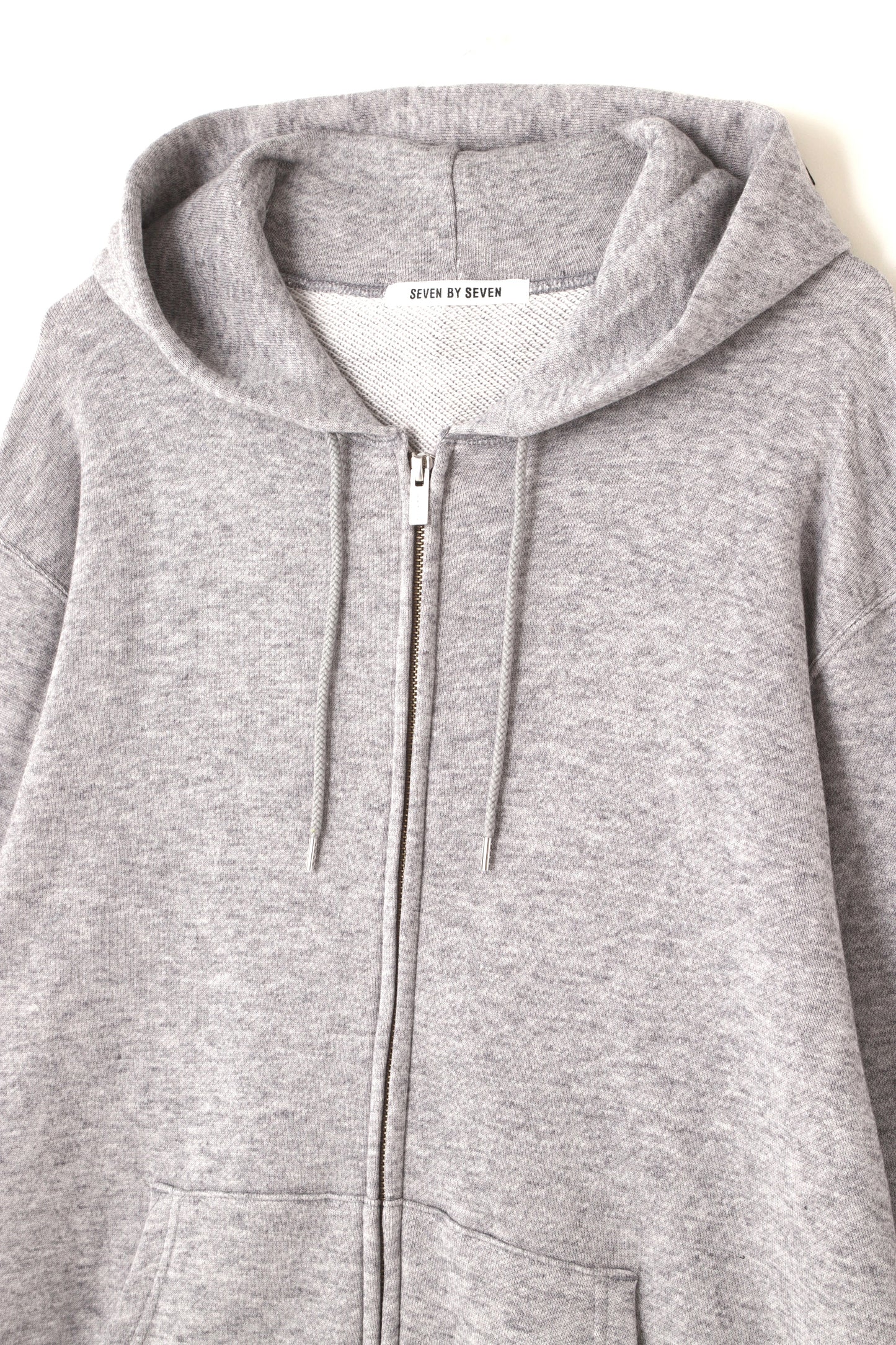 FULL ZIP HOODIE ‐Cotton / Wool‐