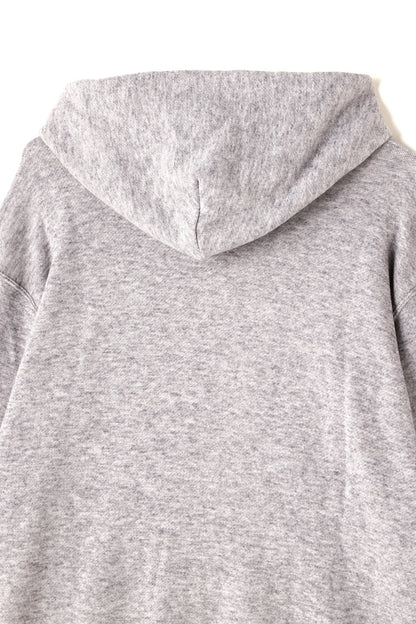 FULL ZIP HOODIE ‐Cotton/Wool‐