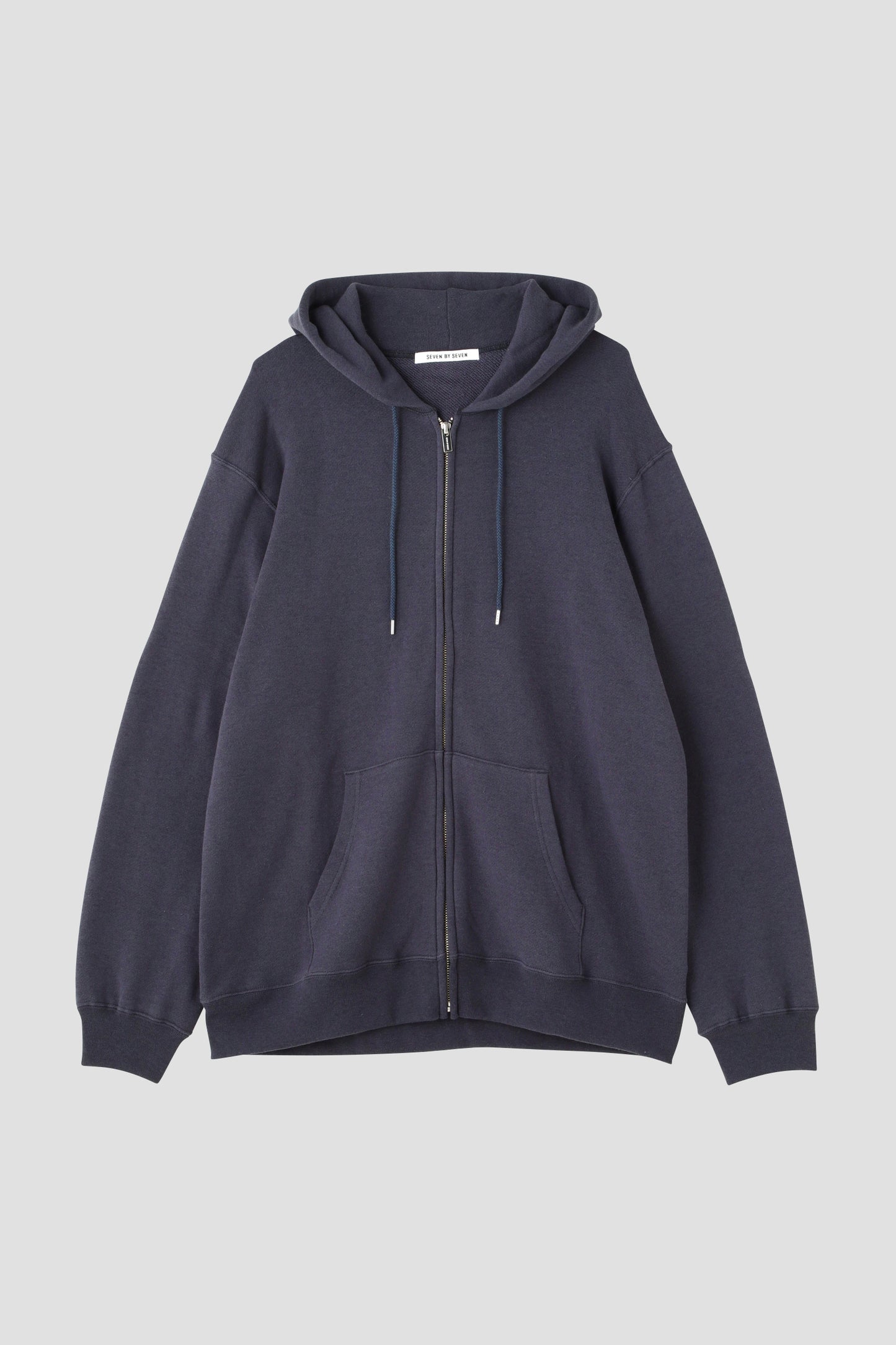 FULL ZIP HOODIE ‐Cotton / Wool‐