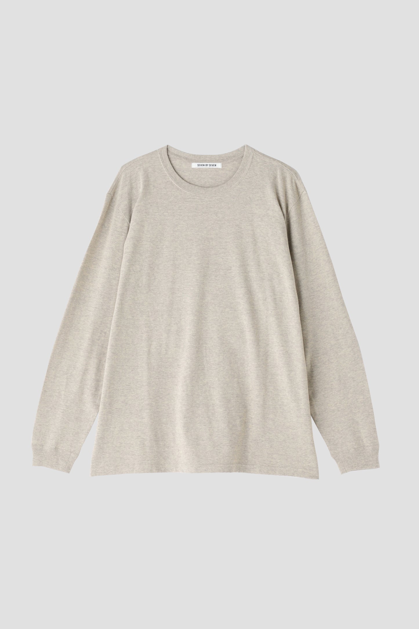 WRAP AROUND LONG SLEEVE TEE ‐Raffy plainstitch‐