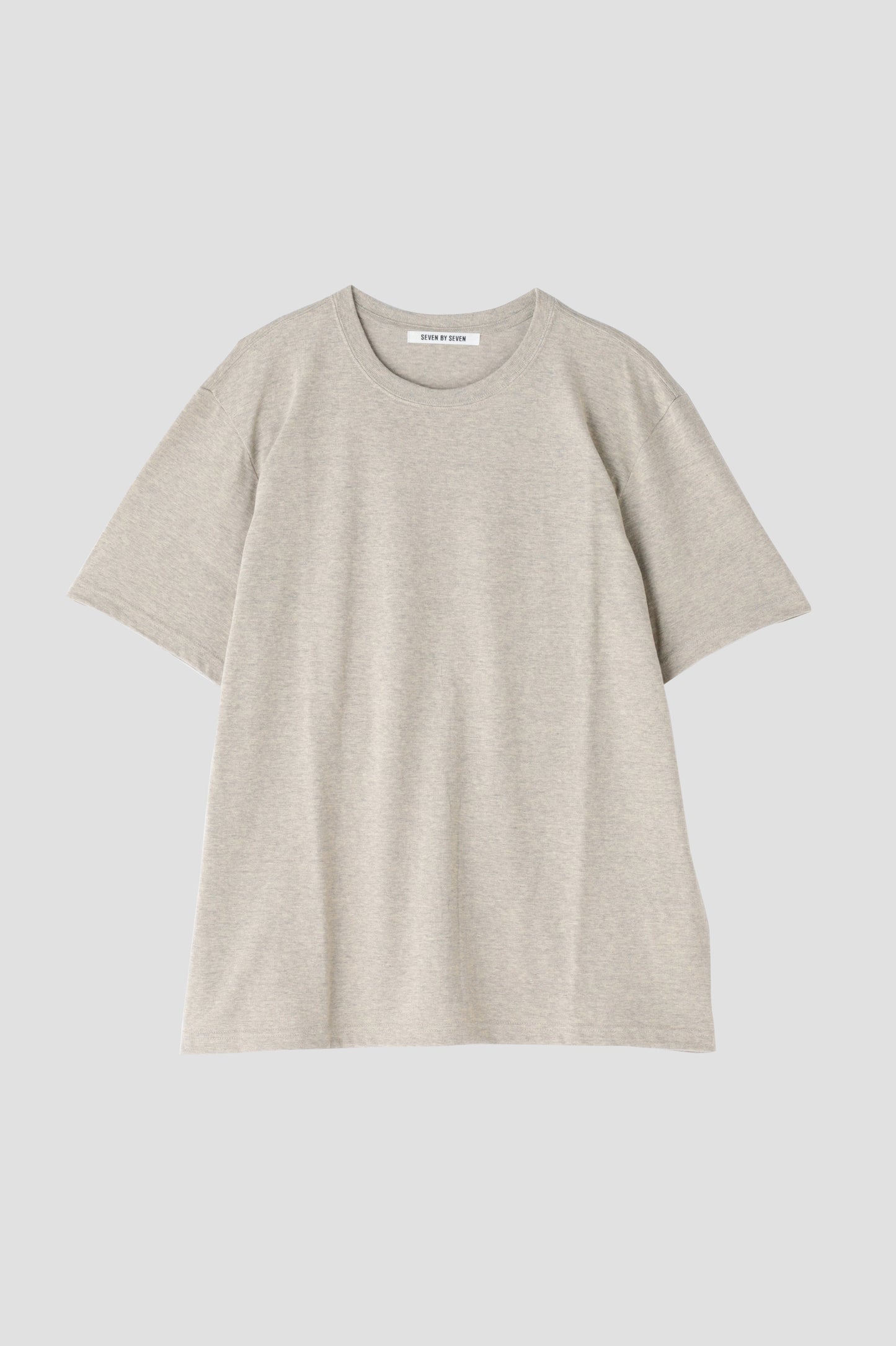 WRAP AROUND SHORT SLEEVE TEE ‐Raffy plain stitch‐