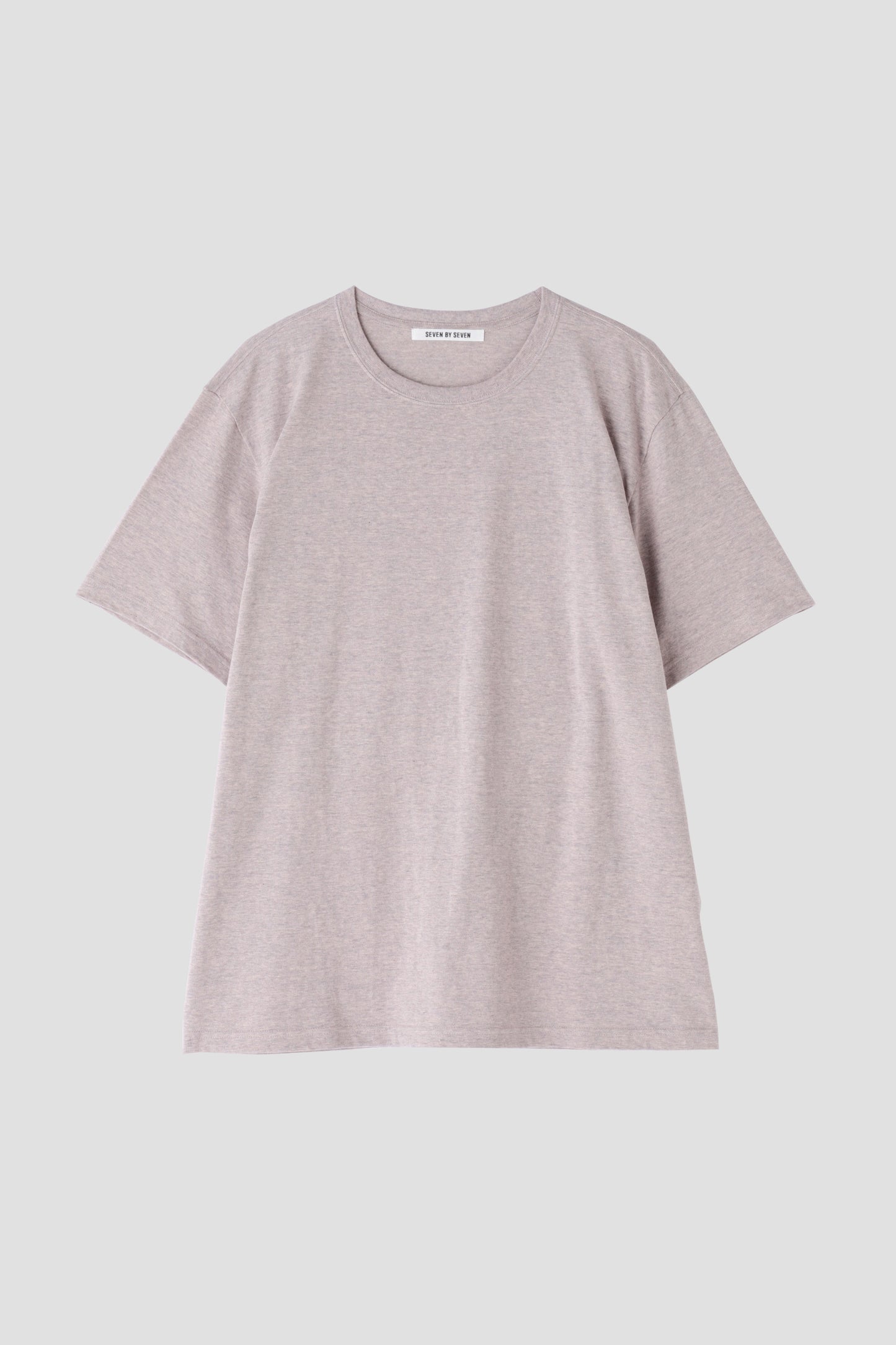 WRAP AROUND SHORT SLEEVE TEE ‐Raffy plain stitch‐