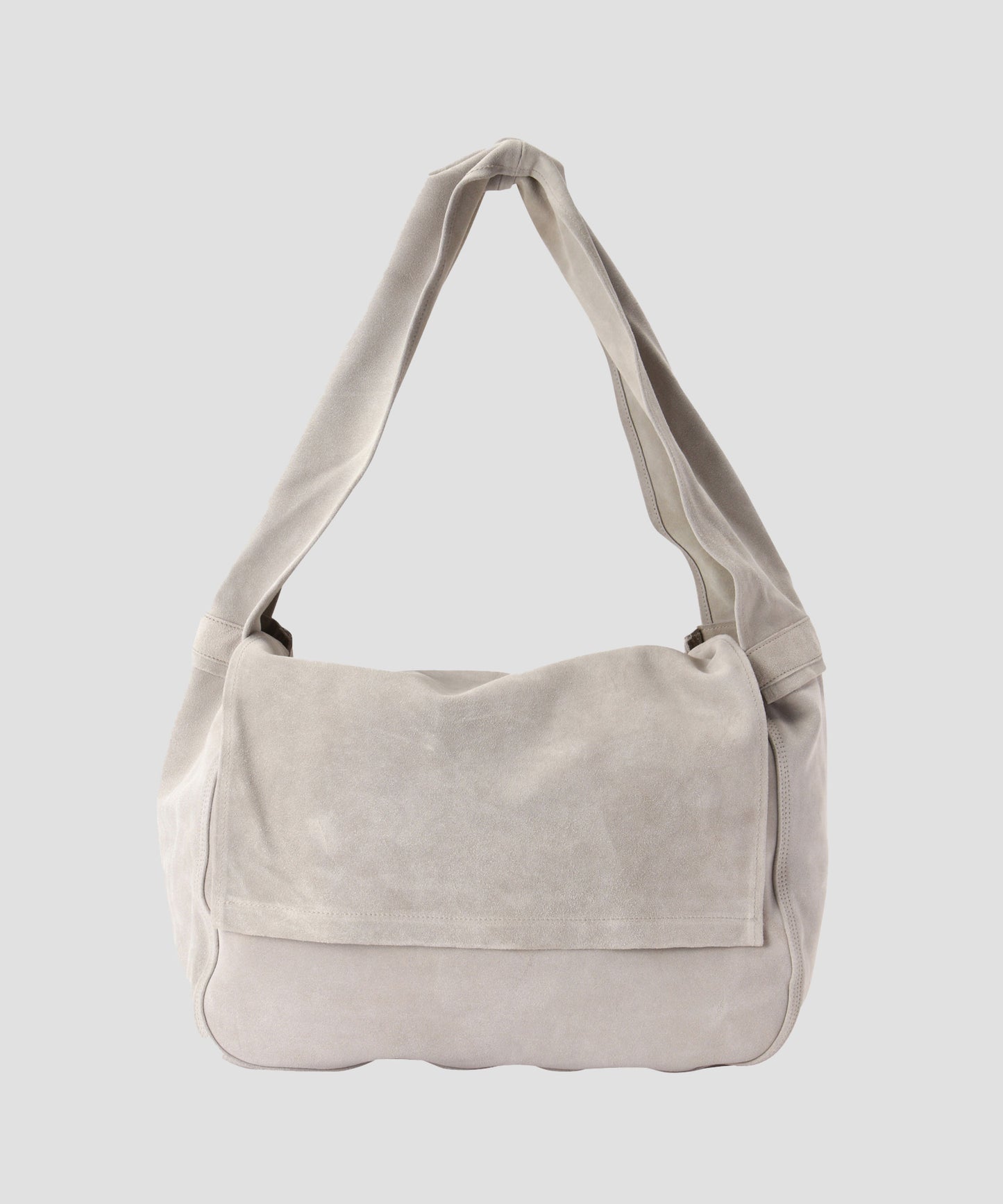 LEATHER SHOULDER BAG -Cow split leather-