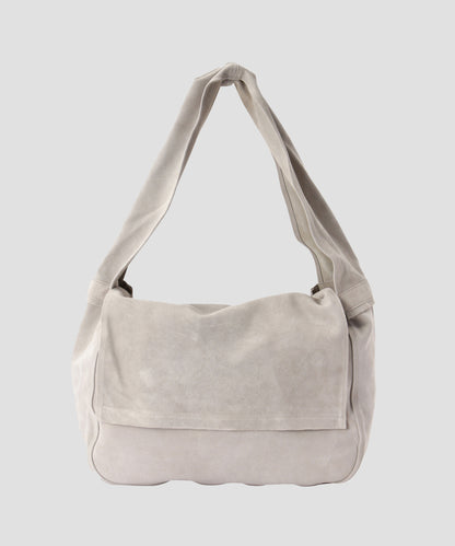 LEATHER SHOULDER BAG -Cow split leather-
