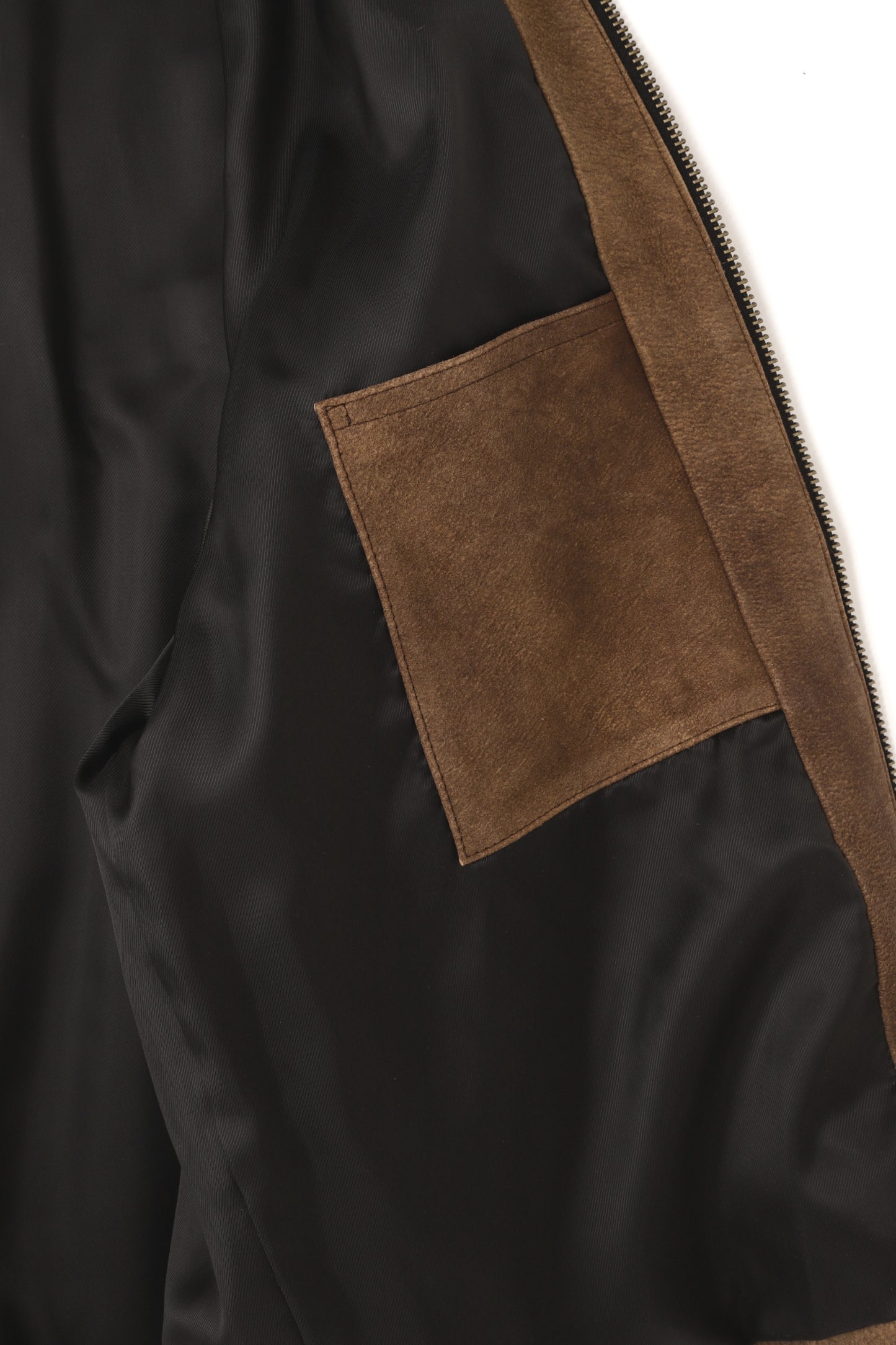 LEATHER DETROIT JACKET - Goat suede Antique finish -