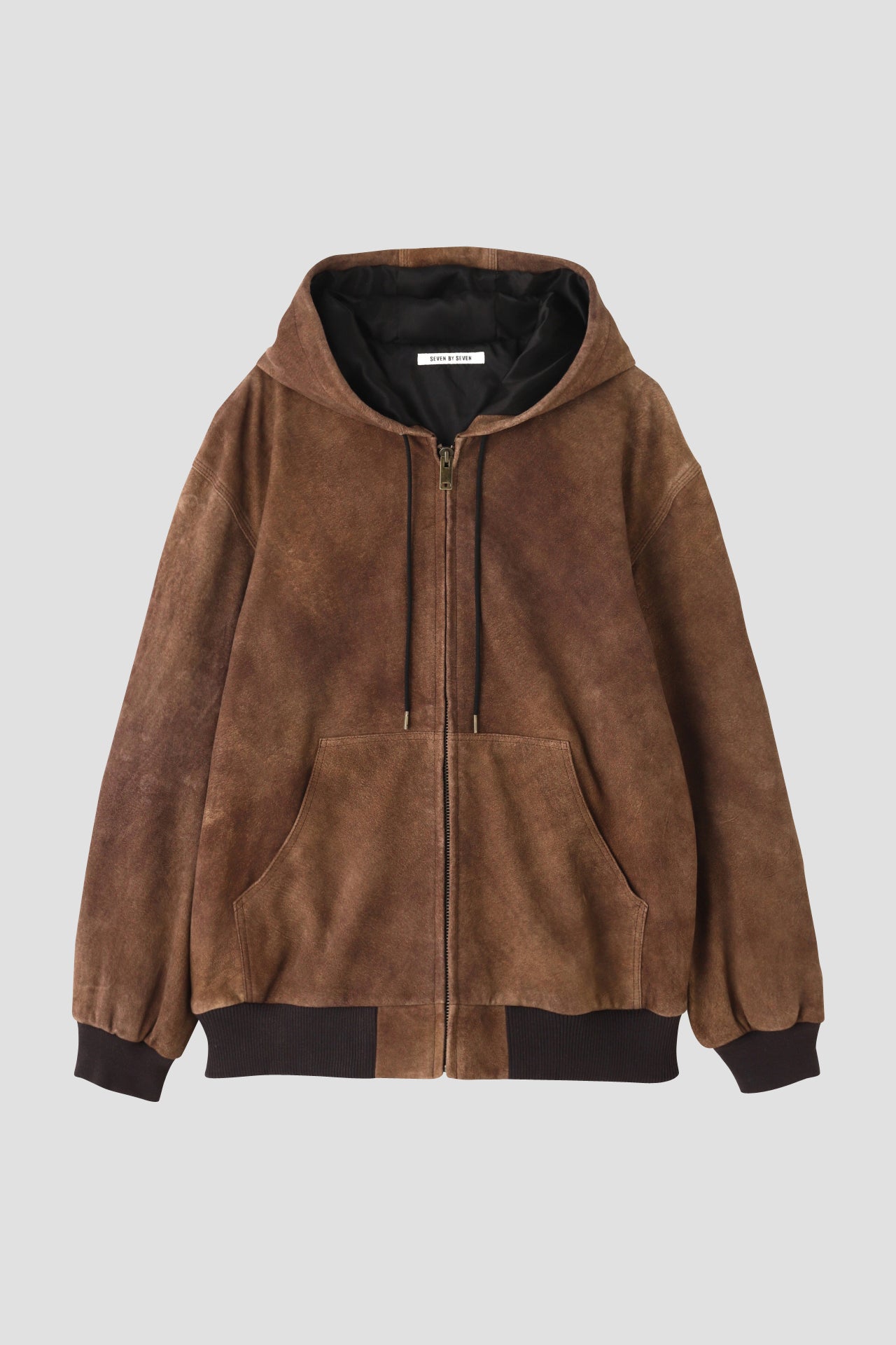 LEATHER ACTIVE JACKET - Goat suede Antique finish -