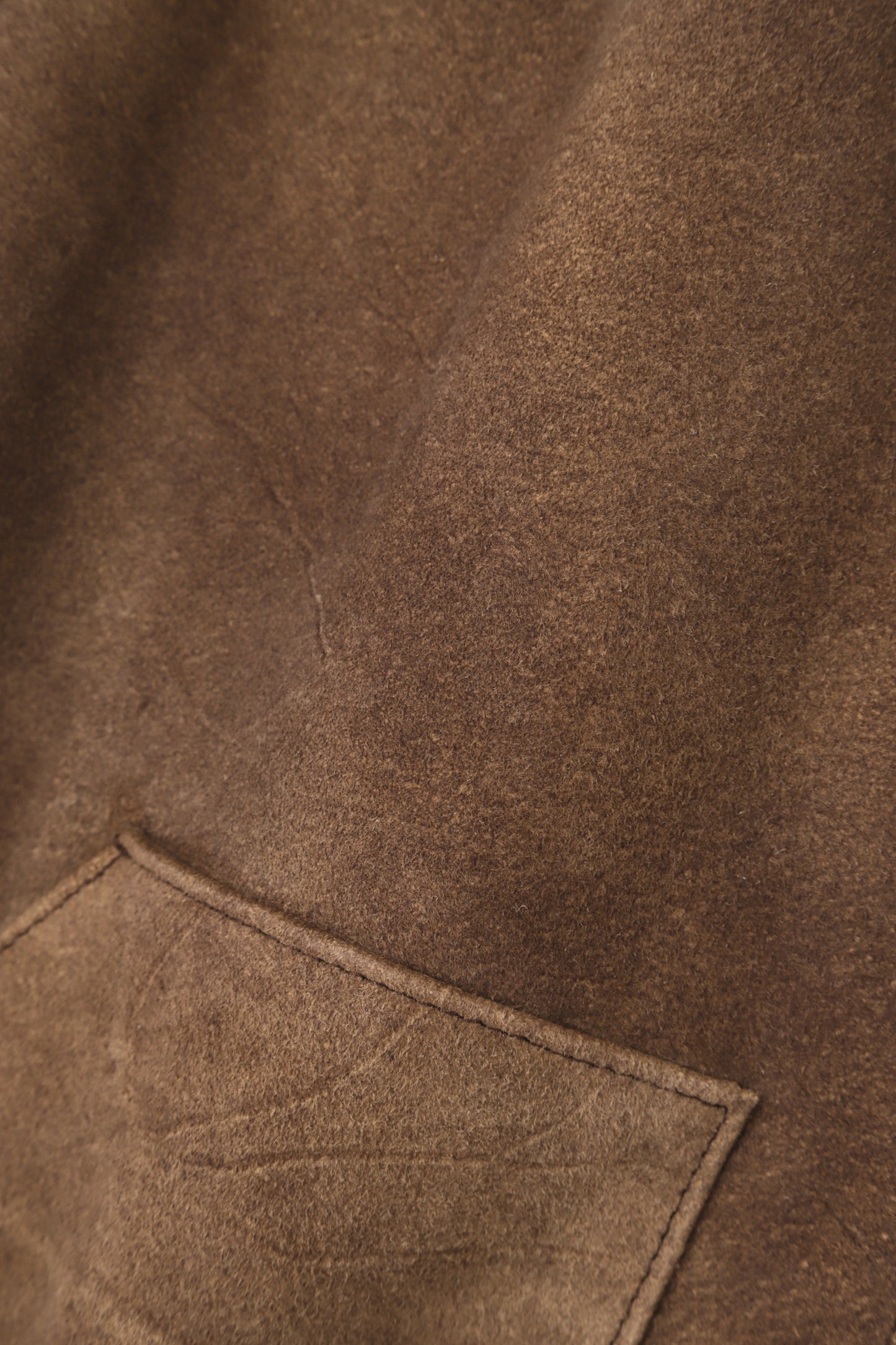 LEATHER WORK VEST - Goat suede Antique finish -