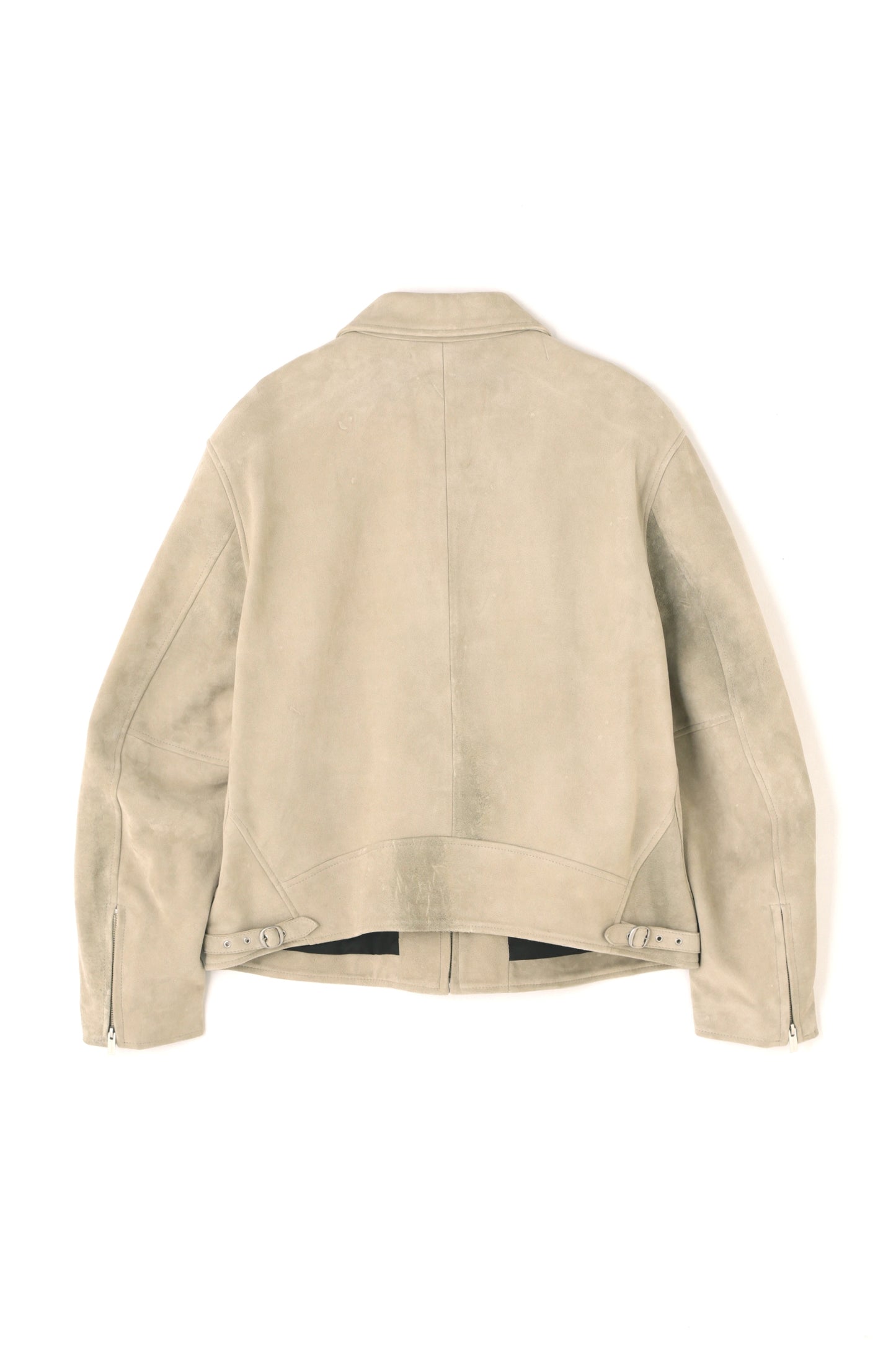 SUEDE LEATHER RIDERS JACKET - Cashmere finish -