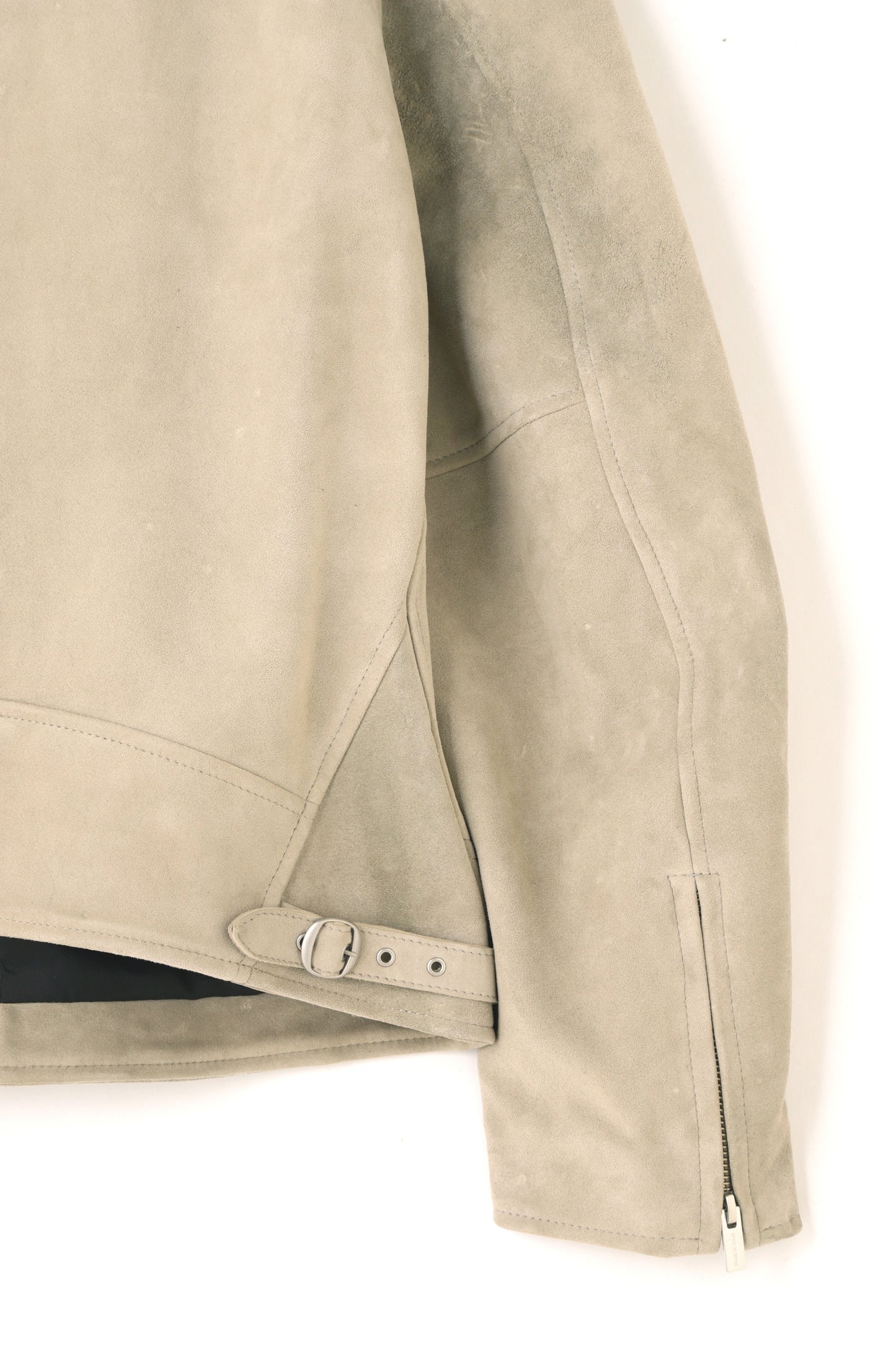 SUEDE LEATHER RIDERS JACKET - Cashmere finish -