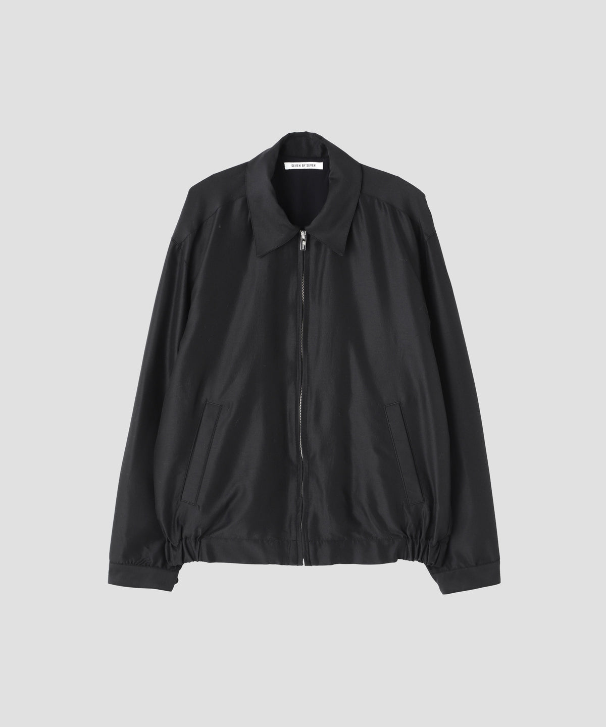 ZIP UP BLOUSON - Silk / Wool - | SEVEN BY SEVEN