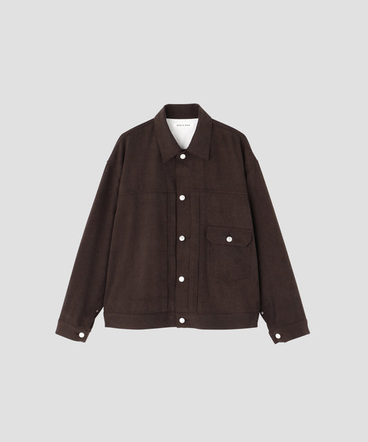 1ST TYPE SILK JACKET - Silk noil denim -