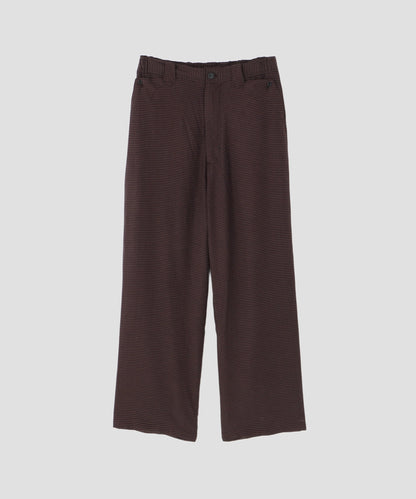 SHEER WESTERN EASY TROUSERS - Gingham check Indian fabric -