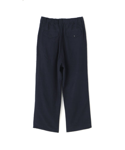SHEER WESTERN EASY TROUSERS - Gingham check Indian fabric -