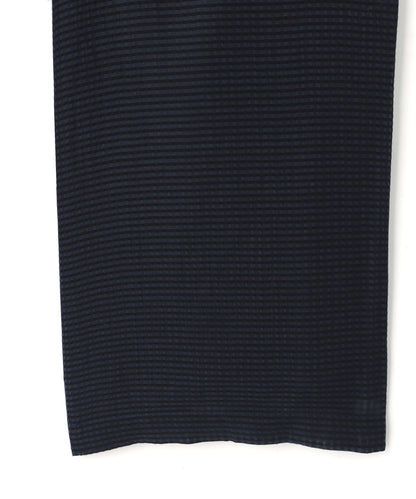 SHEER WESTERN EASY TROUSERS - Gingham check Indian fabric -