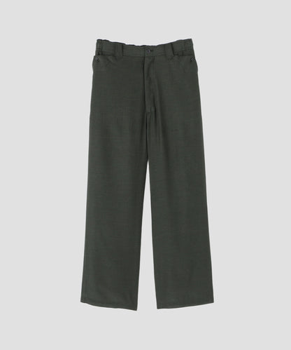 SHEER WESTERN EASY TROUSERS - Gingham check Indian fabric -