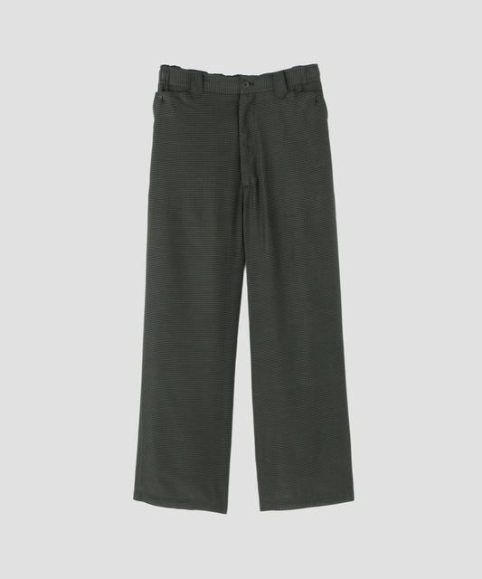 SHEER WESTERN EASY TROUSERS - Gingham check Indian fabric -