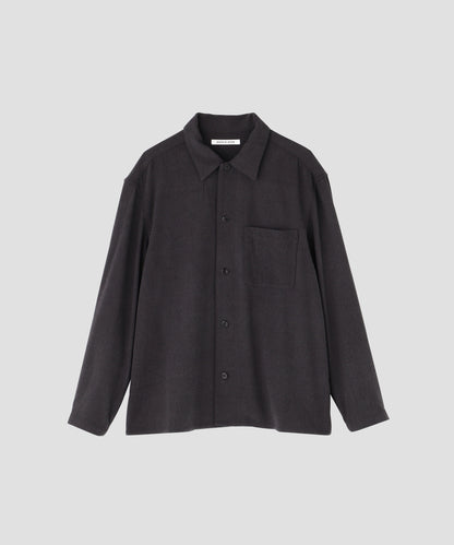 SHIRTS JACKET - Silk noil denim -