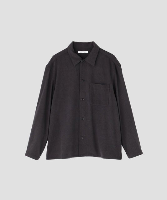 SHIRTS JACKET - Silk noil denim -