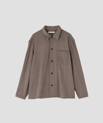 SHIRTS JACKET - Silk noil denim -