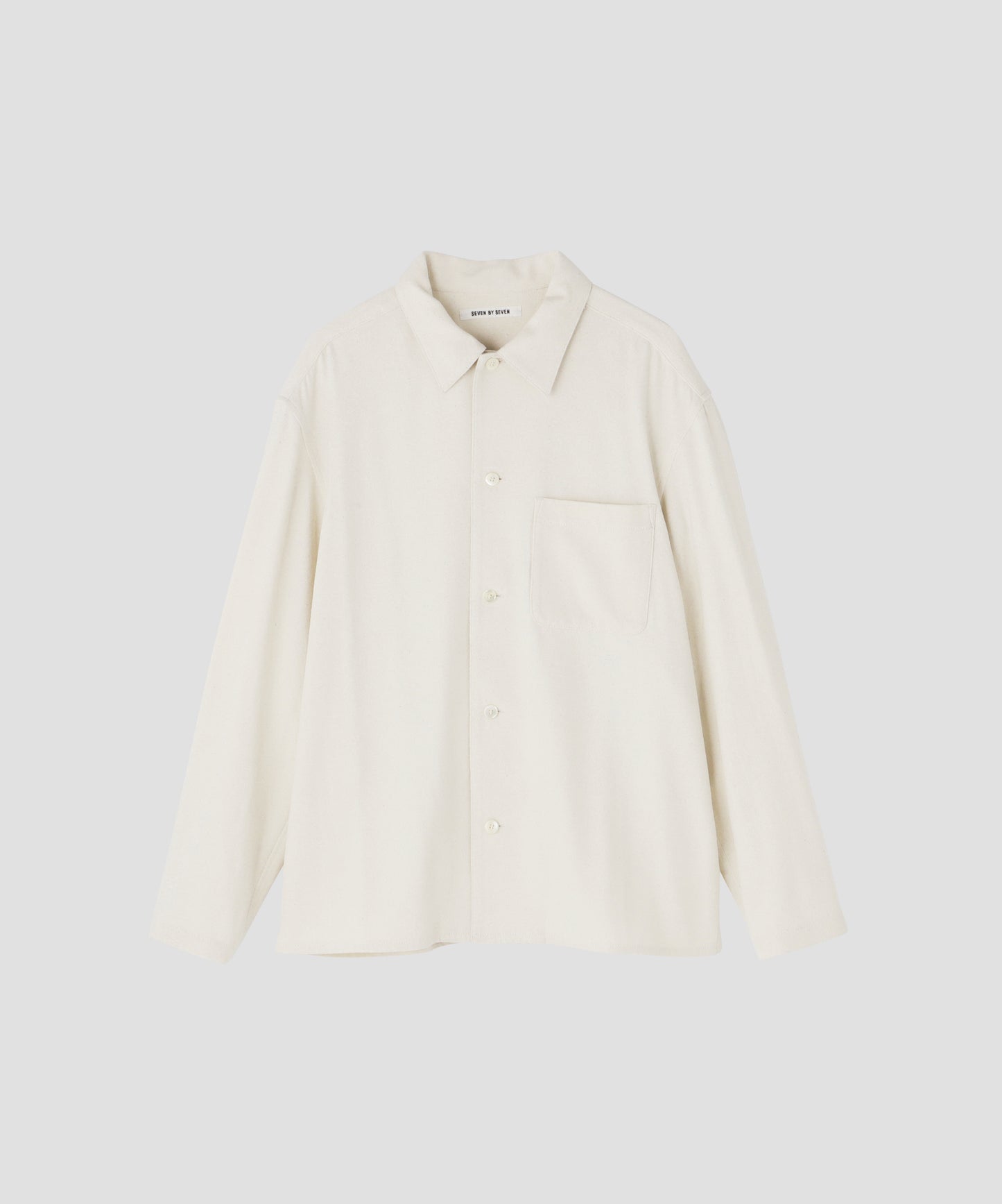 SHIRTS JACKET - Silk noil denim -