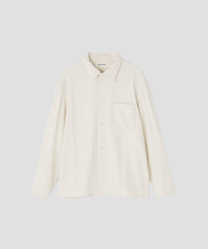 SHIRTS JACKET - Silk noil denim -