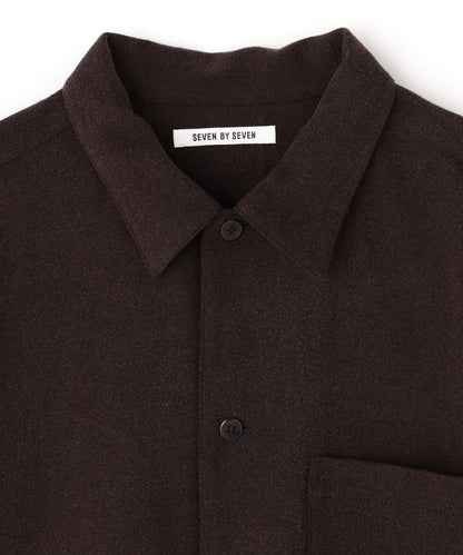 SHIRTS JACKET - Silk noil denim -
