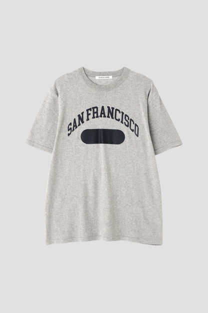 PRINTED WRAP AROUND KNIT TEE - San Francisco -