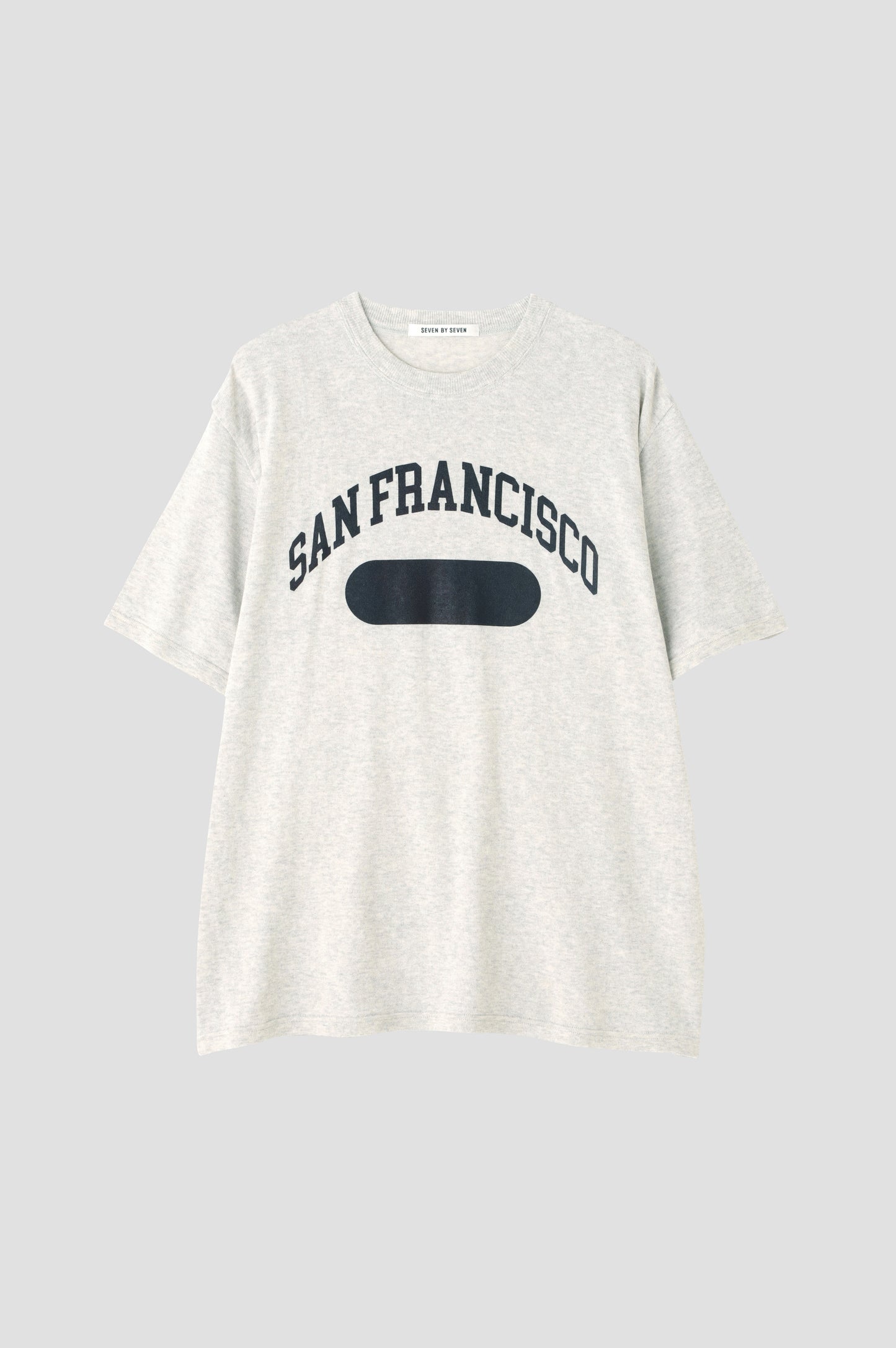 PRINTED WRAP AROUND KNIT TEE - San Francisco -