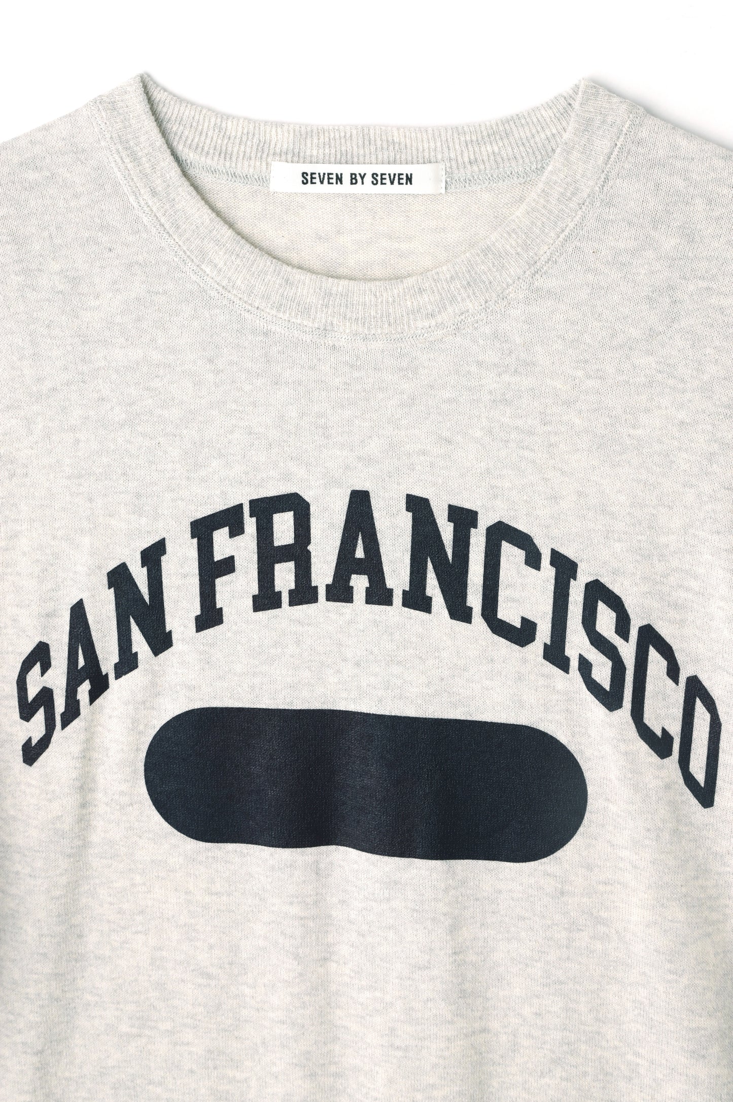 PRINTED WRAP AROUND KNIT TEE - San Francisco -
