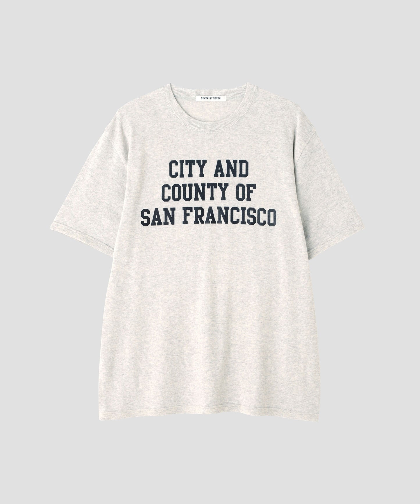 PRINTED WRAP AROUND KNIT TEE - City and County of SF -