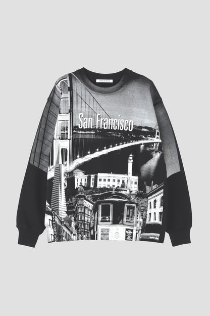 PRINTED SOUVENIR SWEAT SHIRTS - San Francisco Collage -