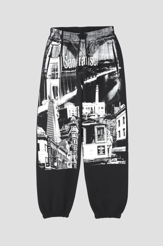 PRINTED SOUVENIR SWEAT PANTS - San Francisco Collage -