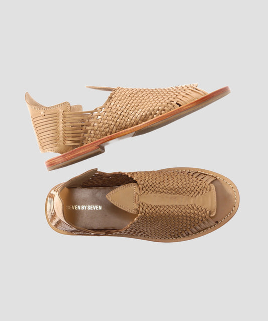 BRAIDED LEATHER SANDALS