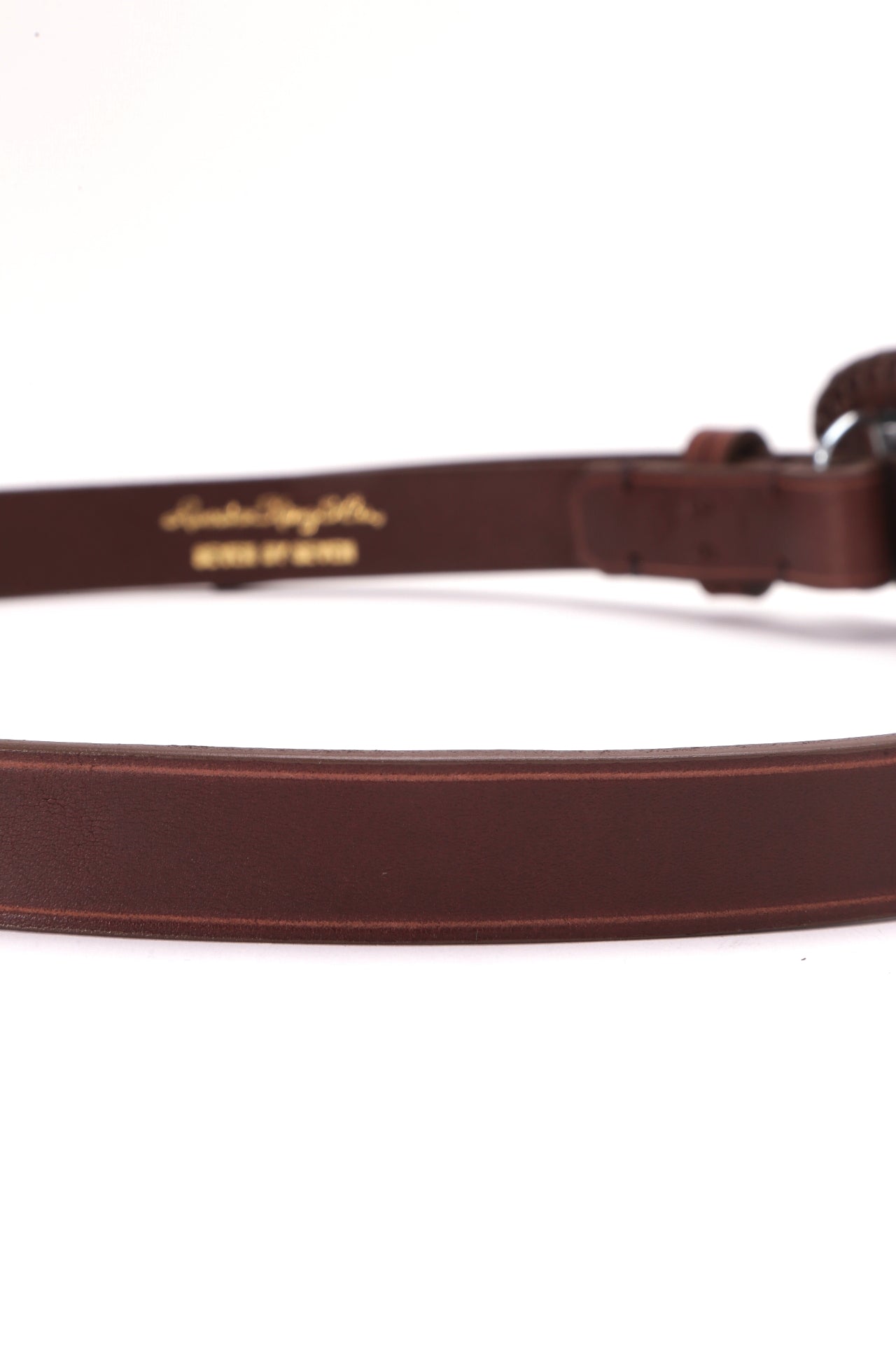 【SEVEN BY SEVEN / Rooster King & Co.,】 LEATHER BRAIDED OBAL BUCKLE BELT