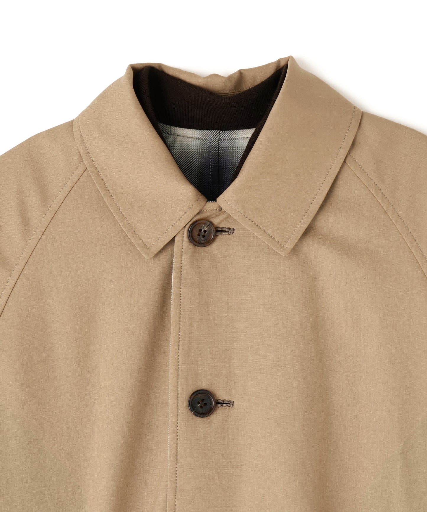 REVERSIBLE BAL COLLAR COAT ‐Wool /Cotton*Yak Ombre‐