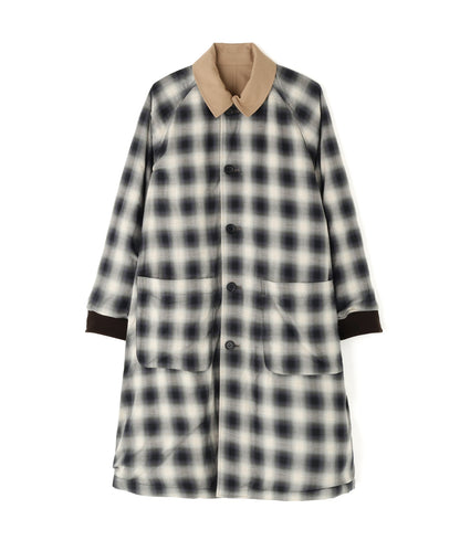 REVERSIBLE BAL COLLAR COAT ‐Wool /Cotton*Yak Ombre‐