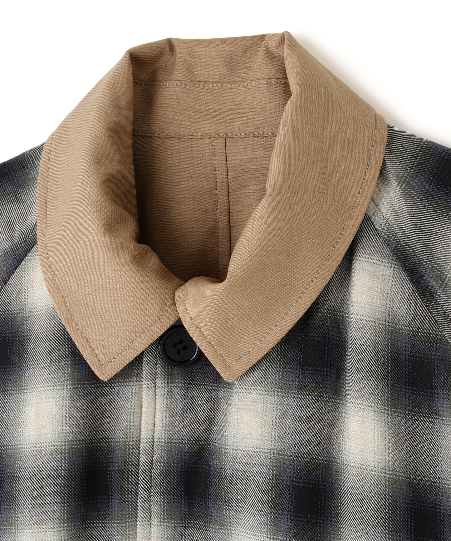 REVERSIBLE BAL COLLAR COAT ‐Wool /Cotton*Yak Ombre‐
