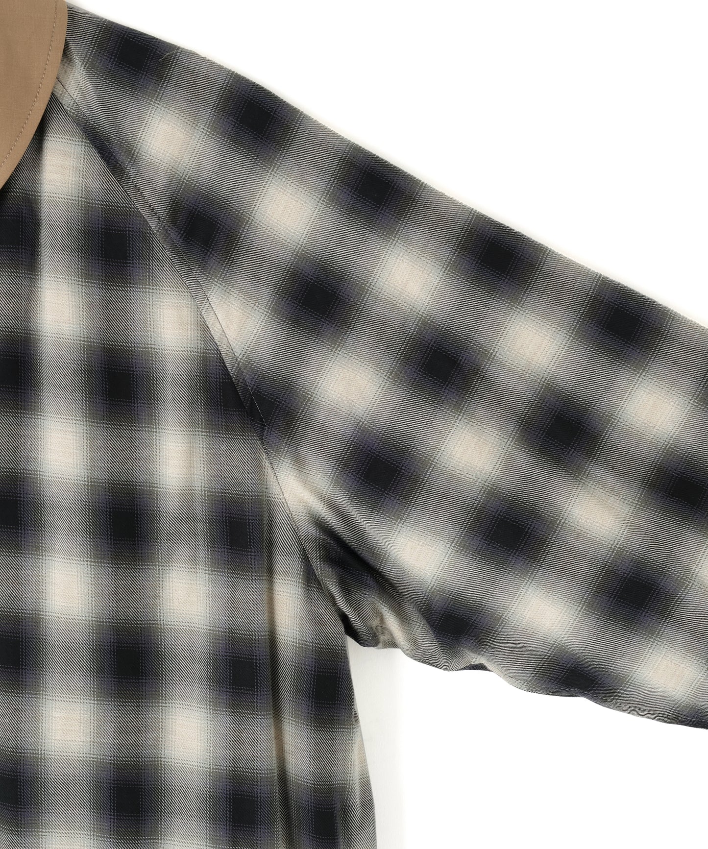 REVERSIBLE BAL COLLAR COAT ‐Wool /Cotton*Yak Ombre‐