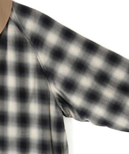 REVERSIBLE BAL COLLAR COAT ‐Wool /Cotton*Yak Ombre‐