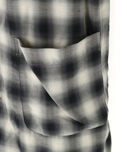 REVERSIBLE BAL COLLAR COAT ‐Wool /Cotton*Yak Ombre‐